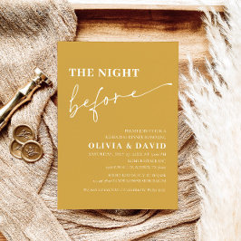 Noche amarilla antes de la invitación a la cena de