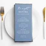 Noche anterior. Plantilla de cena de ensayo Dusty<br><div class="desc">Menú de cena con un ambiente costero suave,  ideal para los bodas náuticos o de playa. Esta noche minimalista antes de la cena,  la plantilla pastel es totalmente editable y fácil de personalizar. Ideal para celebraciones modernas,  rústicas o costeras. Papel de correspondencia disponible en mi tienda.</div>