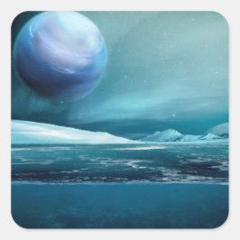 Noche ártica del invierno y pegatinas brillantes