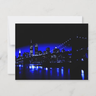 Noche azul de Nueva York