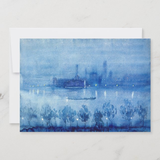 Noche azul, Londres | Joseph Pennell (Anverso)