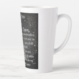 Noche cielo estrena poesía latte gran taza