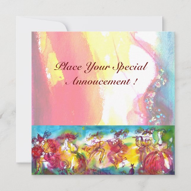 NOCHE DE CARNAVAL, Masqureade del Mardi Gras, Danz (Anverso)