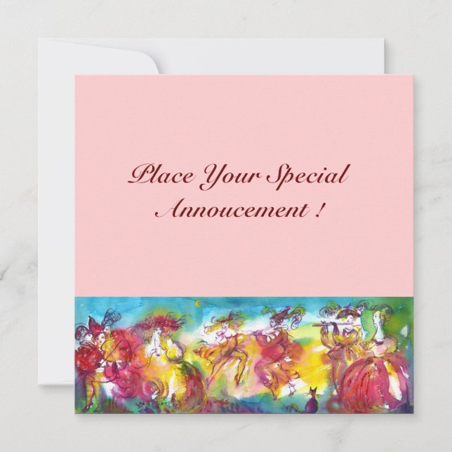 NOCHE DE CARNIVAL, Máscara de Mardi Gras, Baile, M (Anverso)