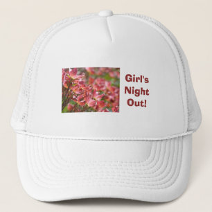 ¡Noche de chicas! sombreros Floral Blanco Rosa