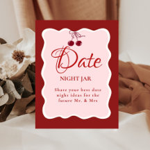 Noche de cita Señal de ducha nupcial de San Valent