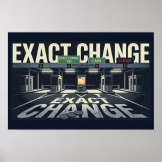 Noche de conducción retro de cambio exacto Póster