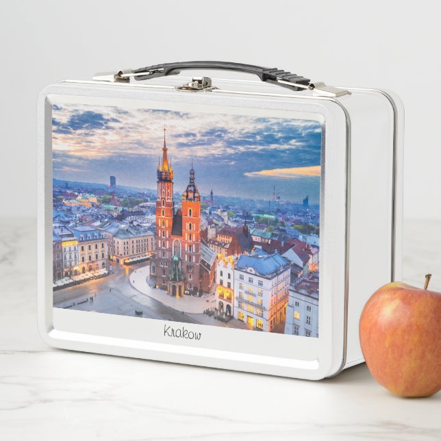 Noche de Cracovia en Polonia (In situ)