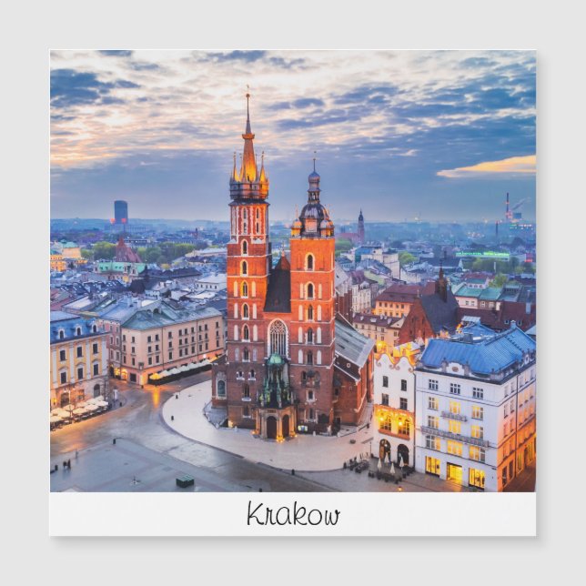 Noche de Cracovia en Polonia (Anverso)