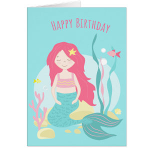 Noche de cumpleaños de la sirena y la menta para e