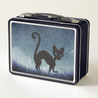 Noche de gato negro Prowl caja de almuerzo - espel