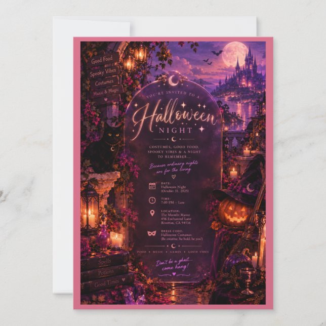 Noche de glamour de Halloween (Anverso)