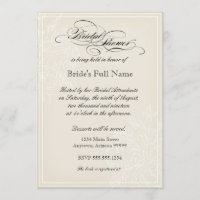 Noche de gloria Hydrangea Bridal Ducha Invitación