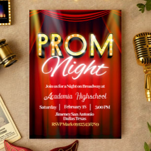 Noche de graduación - Invitación de Broadway