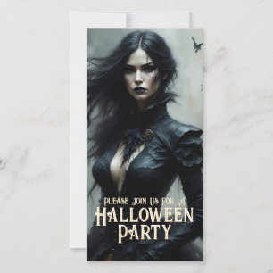 Noche de Halloween Gótica de Misterio Invitación