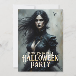Noche de Halloween Gótico de Misterio Invitación