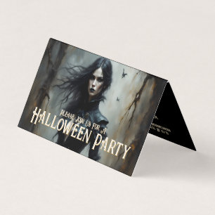 Noche de Halloween Gótico de Misterio Invitación