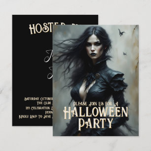 Noche de Halloween Gótico de Misterio Invitación
