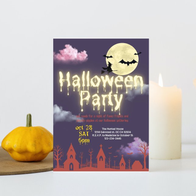 Noche de horror lindas invitaciones para fiestas d (Subido por el creador)