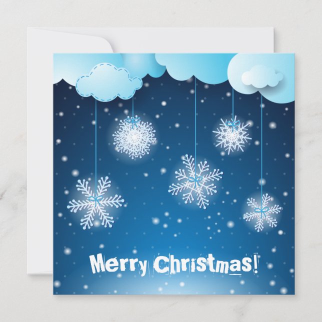 Noche de invierno, tarjeta de Navidades (Anverso)