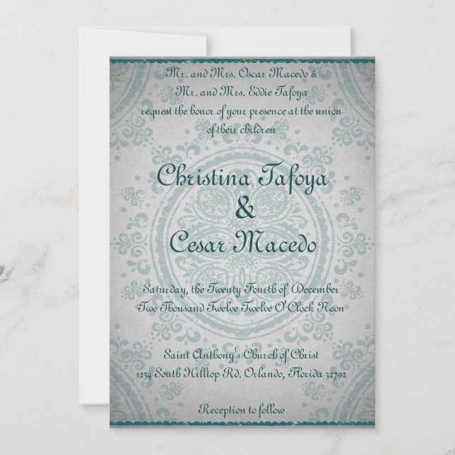 Noche de invitaciones a bodas las 5 horas, los 7 d (Anverso)