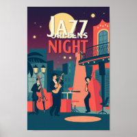 Noche de Jazz de Nueva Orleans - Arte de época
