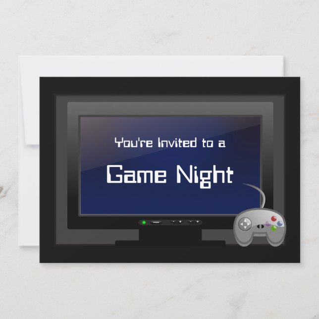 Noche de juego, Invitación a la fiesta de videojue (Anverso)