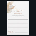 Noche de la noche ideas pampas césped tarjeta de d<br><div class="desc">Pampas Grass Boho moda de la noche ideas de la ducha de novia tarjeta de juego</div>