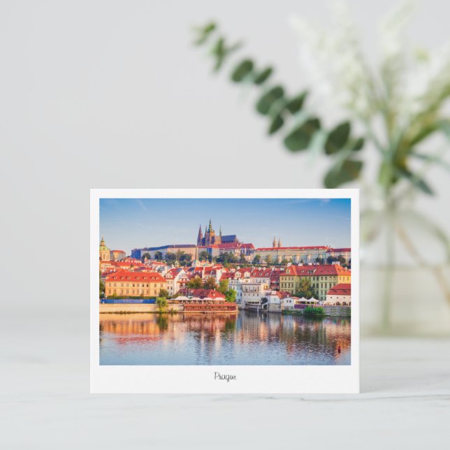 Noche de la postal de Praga en la República Checa (Anverso de pie)