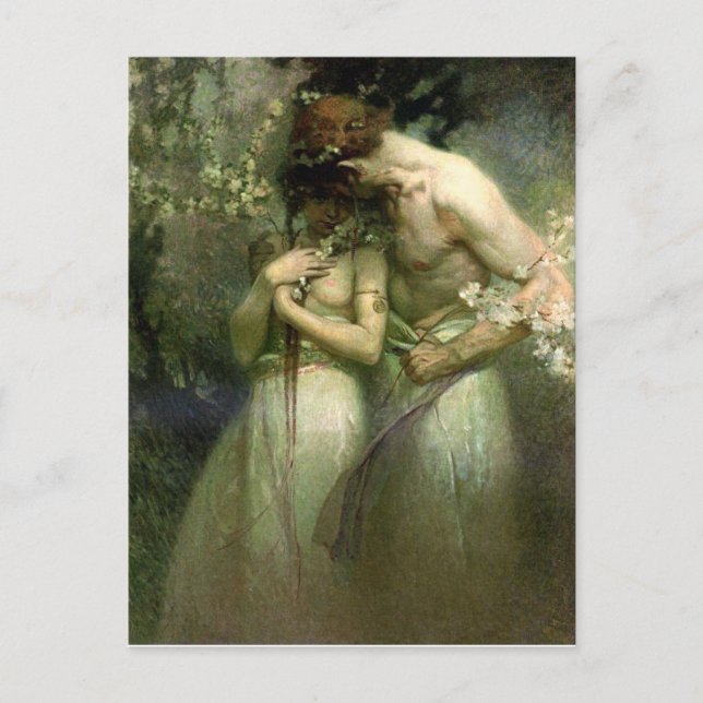 Noche de la primavera - postal (Anverso)