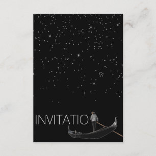 Noche de las estrellas de la invitación Gondola ve