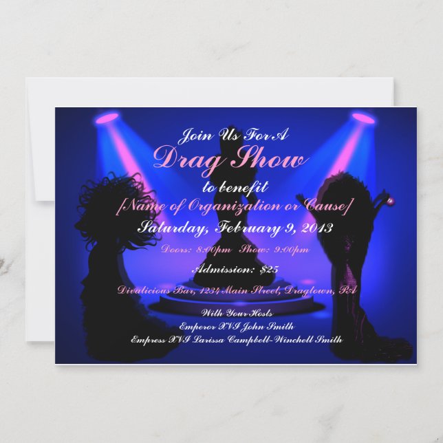 Noche de las invitaciones del personalizado de mil (Anverso)