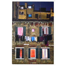 NOCHE DE LAVANDERÍA EN VENECIA Arte Metalizado Mur
