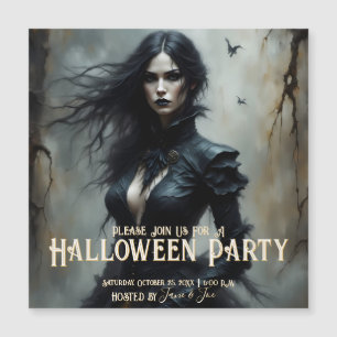 Noche de Misterio de Halloween Gótico Invitación
