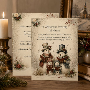 Noche de Navidad de Música Caroleros Muñeco de Nie