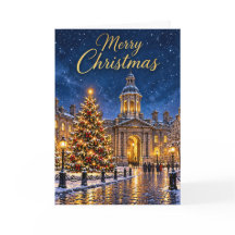Noche de Navidad nevada en Dublín