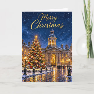 Noche de Navidad nevada en Dublín