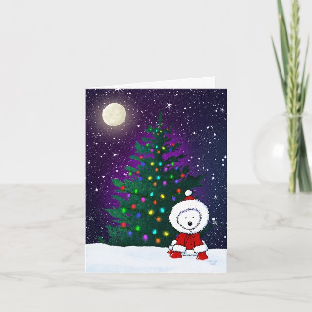 Noche de Navidad Westie (Anverso)