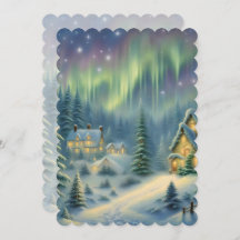 Noche de Navidades mágicos en el bosque bajo las e