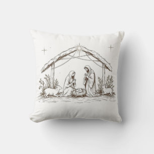 "Noche de Paz Natividad - Almohada de Tirar con Bo