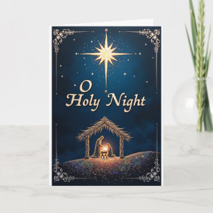 Noche de Paz Tarjeta de la Natividad