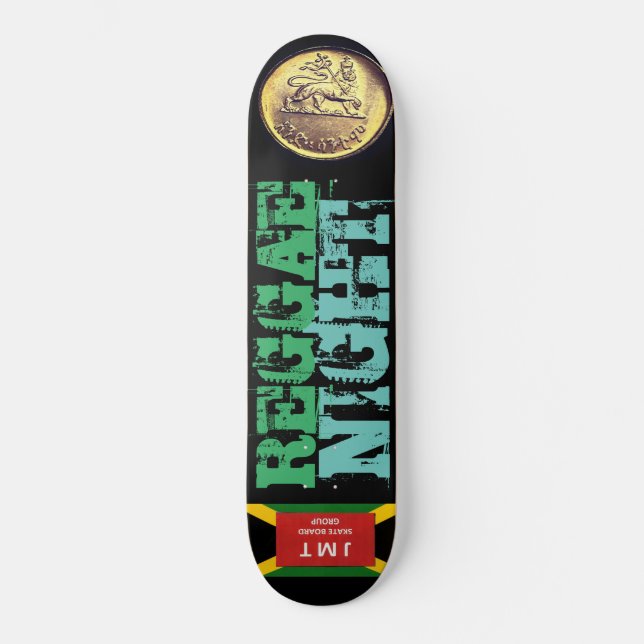 NOCHE DE REGGAE Skateboard (Anverso)