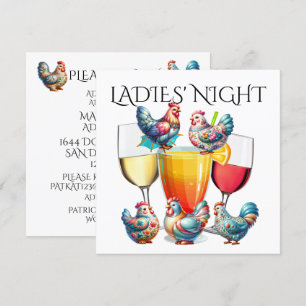 NOCHE DE SEÑORAS, etc. Invitación