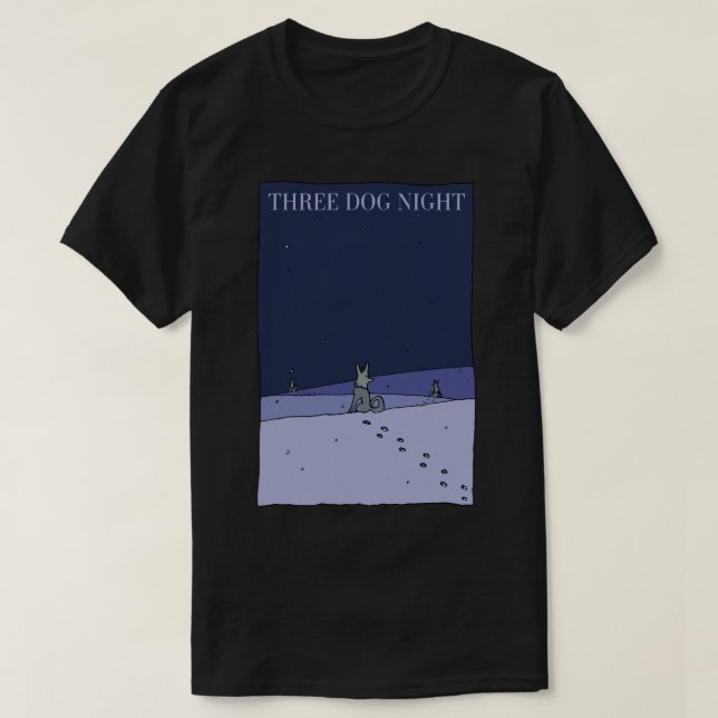 Noche de tres perros - II camiseta clásica.png (Diseño del anverso)