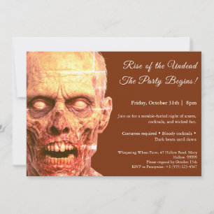 Noche de Zombies   Invitación a la Fiesta de Disfr