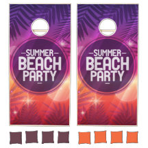 Noche del Fiesta de la playa de verano