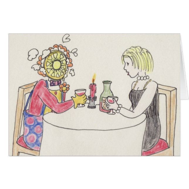 Noche divertida de cita de payaso romance dibujos  (Anverso (Horizontal))