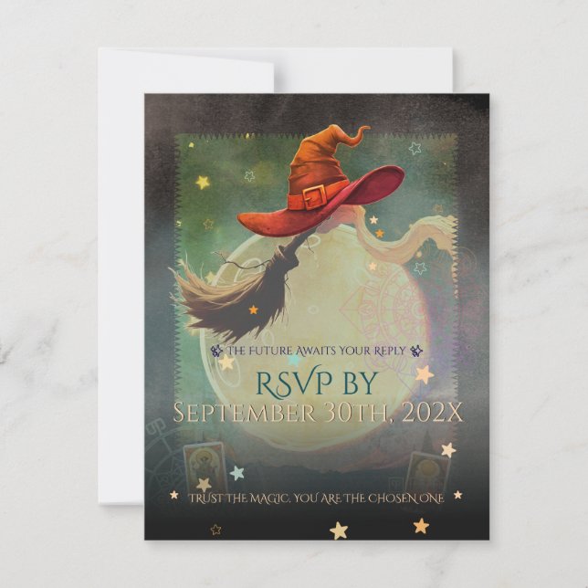 Noche Embrujada Celestial Halloween RSVP (Anverso)
