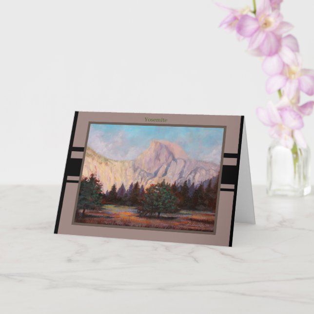 Noche en Halfdome Doble Tarjeta de Saludo (Orquídea)