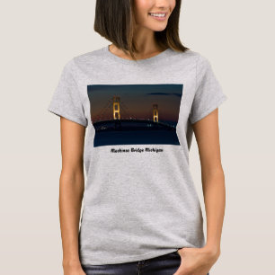 Noche En La Camiseta Del Puente Mackinac
